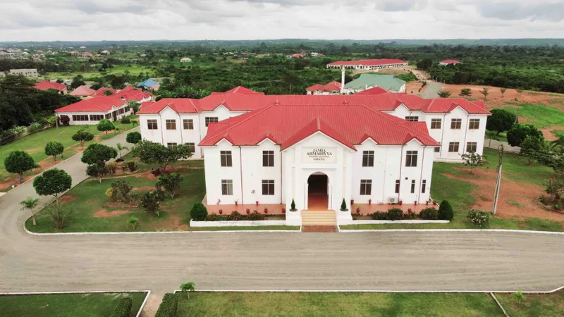Front facade of the Jamia Ahmadiyya International main building